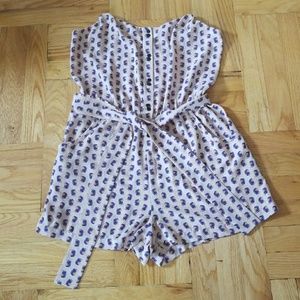 Rachel Roy Floral Print Romper